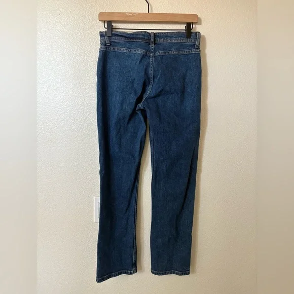 Reformation Julianna zip mid straight Jean size 26